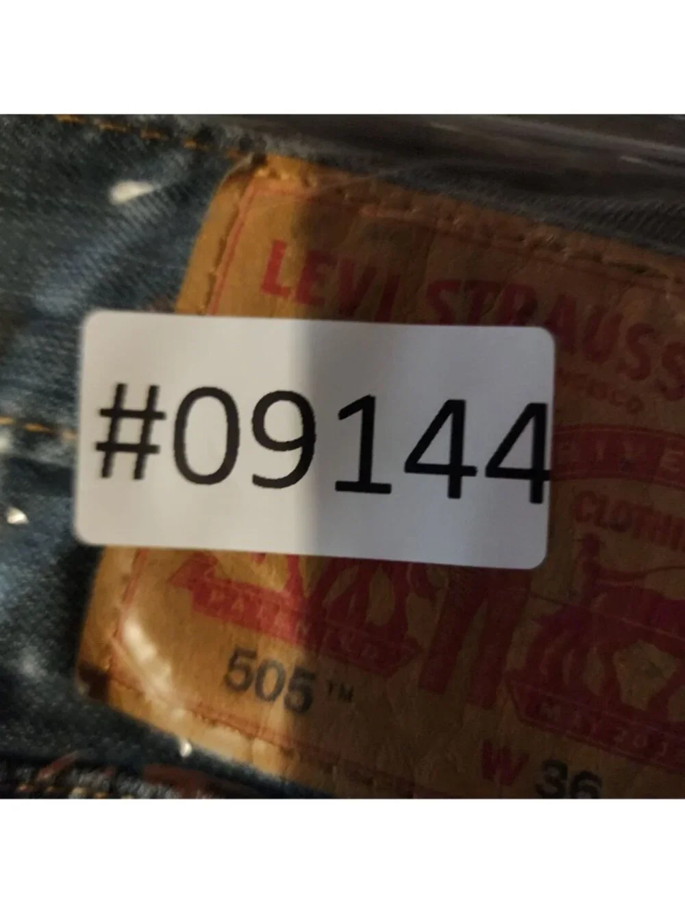 Levis Jeans Mens 36x34 Blue 505 Cotton Denim Regular Fit Straight Leg *Read*